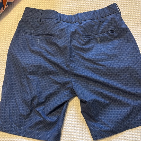 Nave Blue patterned Performance shorts - Picture 3 of 4